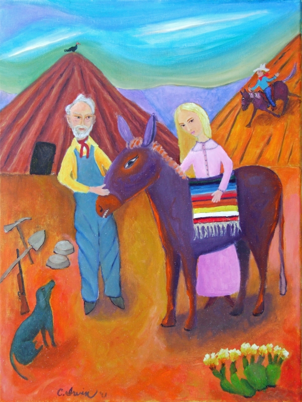 Prospector, Daughter and Cowboy Interloper by artist Craig IRVIN